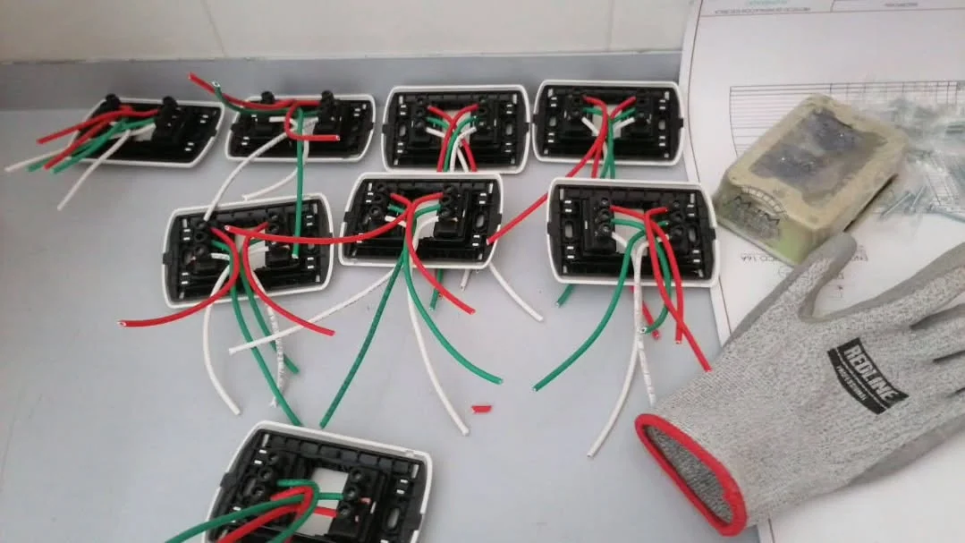 Preparación de puntos eléctricos