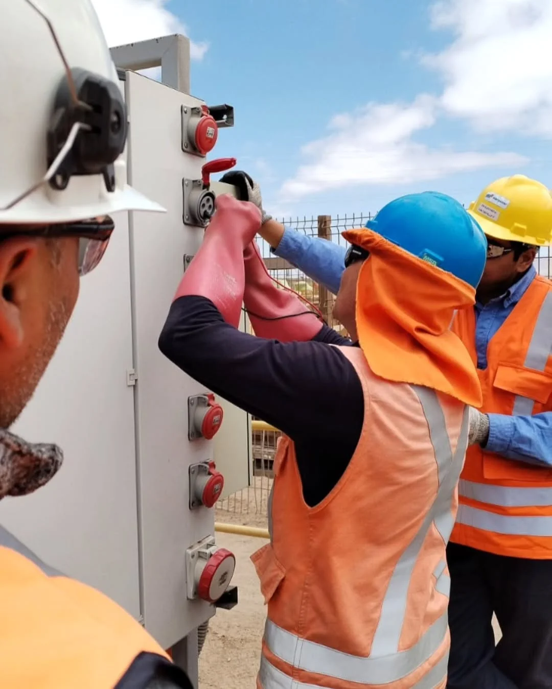 Trabajo en tableros de faena